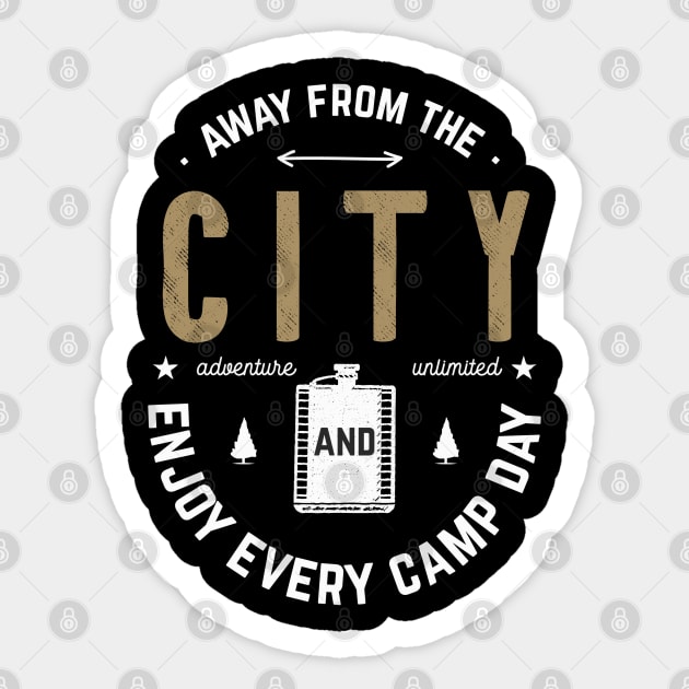 Any From The City Enjoy Every Camp Day Sticker by busines_night